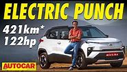Tata Punch EV review - All-electric Punch packs a punch | @autocarindia1