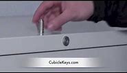 Lock Core Removal & Install for Steelcase FR or XF File Cabinet