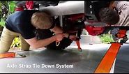 Car tie downs- Axle Straps how to