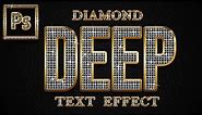 DIAMOND TEXT EFFECT | PHOTOSHOP EFFECT | PHOTOSHOP TUTORIAL