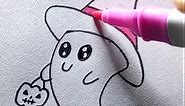 All About Art - Cute ghost drawing 😀😀😀