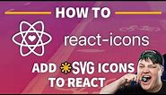 How to Use SVG Icons in React with React Icons and Font Awesome