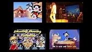 Mix of 4 videos from youtube : Animaniacs Theme Song Mashup