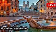 【LIVE】 Piazza di Spagna - Rom Webcam | SkylineWebcams