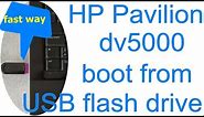 rd #237 How to boot from USB Flash Drive on HP Pavilion dv9500 laptop fast way