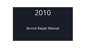 2010 Nissan Sentra Service Repair Manual PDF | ServicingManuals