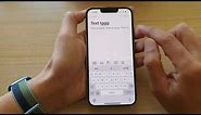 iPhone 13/13 Pro: How to Enable/Disable Delete Slide to Type By Word (keyboard)