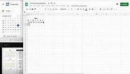 🤓 How To Make Mini Calendar - Example - Basic Google Sheets
