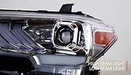 CPW Headlights Compatible with 2016-2019 Toyota Tacoma 2020-2023 Tacoma SR SR5 TRD Sport models only DRL Projector Headlamp Black Housing Clear Lens