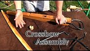 Medieval crossbow parts and assembly - full process