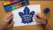 How to draw the Toronto Maple Leafs logo - NHL