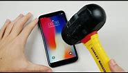 iPhone X Hammer & Knife Scratch Test!