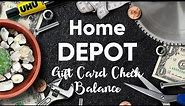 How check The Home Depot Homecenter Gift Card Balance