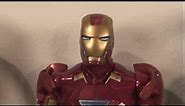 Iron Man 2 Repulsor Power Mark VI Iron Man Talking Movie Action Figure Toy Review