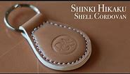 Making a Leather Key Chain Out of Japanese Shell Cordovan | Shinki Hikaku
