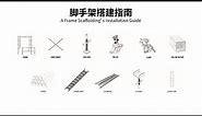 【Demonstration/Instructions Videos】Scaffolding Installation Guide "A Frame" How to assemble