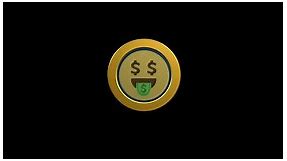 Money Emoji Cricle Alpha Channel