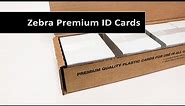 Blank Zebra Premium PVC ID Cards White - CR80 30 Mil - 500 cards