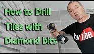 How to drill tiles with Diamond drill bits .. Profix