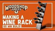 Super Easy 60 Minute Free Standing Wine Rack Build (DIY)