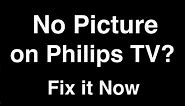 Philips TV No Picture but Sound - Fix it Now
