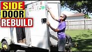 TRAILER DOOR REBUILD Pt1 How To Rebuild Side Door Caro Trailer