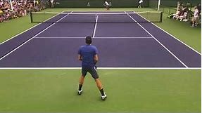 Roger Federer 2018 Indian Wells Practice