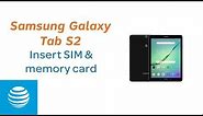 Insert SIM & Memory Card on the Samsung Galaxy Tab S2 | AT&T