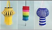 DIY 3🎐Paper Lamp/Lantern | New Year's Craft Easy Lantern | How to make Aakash Kandil/Lantern/Lamp