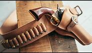 Making a Leather Cowboy Action Fast Draw Holster and Belt