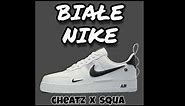 Cheatz x Squa - Białe Nike