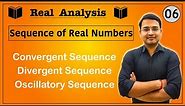 Convergent, Divergent and Oscillatory Sequence | Sequence of real numbers: 06