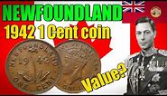 1942 Dominion of Newfoundland 1 Cent Coin | Coin Collecting #48