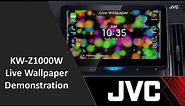 JVC KW-Z1000W 10.1" Floating Panel | Live Wallpaper Overview