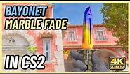 ★ CS2 Bayonet Marble Fade | CS2 Knife In-Game Showcase [4K]