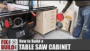 How to Build a Table Saw Cabinet | DIY Woodworking Storage