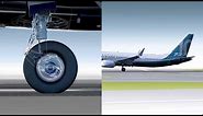 How the 737 MAX 10 landing gear works