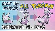How To Evolve All Pokémon - Generation 6 Kalos