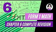 PT3 KSSM Mathematics Form 1 (Linear Equations) Chapter 6 Complete Revision