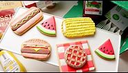 How To Decorate SUMMER COOKOUT COOKIES!