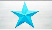 How to make simple & easy paper 3D star. Easy tutorial.
