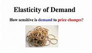 PPT - Elasticity of Demand PowerPoint Presentation, free download - ID:5576091