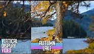 3 Hours of Calming Autumn Lake for Vertical Screens - 4K Fall Scenery & Relaxing Nature Sounds