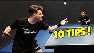 10 Tips To Become A Better Table Tennis Player Quickly | Part 2