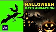 Halloween Flying Bats & Background Animation - After Effects Tutorial