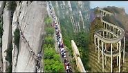 Amazing wonders in China | Dangerous cliff climbs | High-altitude Chinese infrastructure