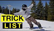 26 Snowboard TRICKS to Learn This Weekend!