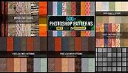 500+ Photoshop Patterns pack Free Download | pattern and Textures pack design photoshop tutorial