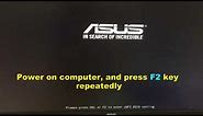 forgot asus laptop password how to unlock without disk