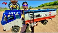 RC Big Size TATA 1613 Indian Oil Fastest Truck Unboxing & Testing - Chatpat toy tv